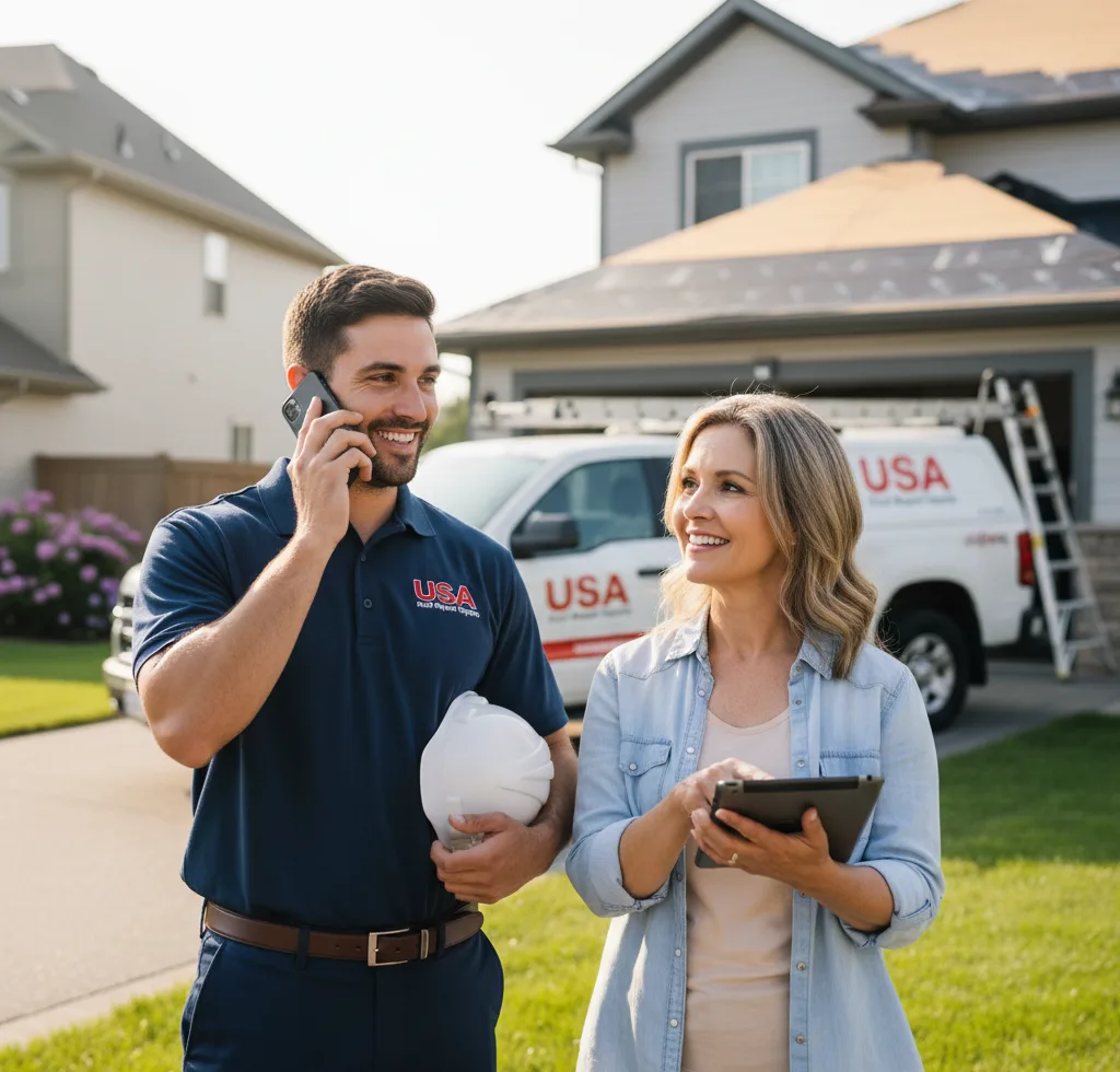 USA Roof Repair Experts customer support in Scroggins